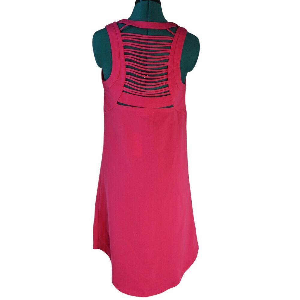 NWT Sugar Lips Pink Sleeveless Mini Dress Ladder Back Detail Women’s Size Small - Picture 2 of 5